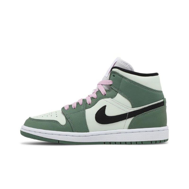 Γυναικεία Παπούτσια Air Jordan 1 Mid Se Πράσινος Μαύρος Ροζ