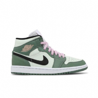 Γυναικεία Παπούτσια Air Jordan 1 Mid Se Πράσινος Μαύρος Ροζ