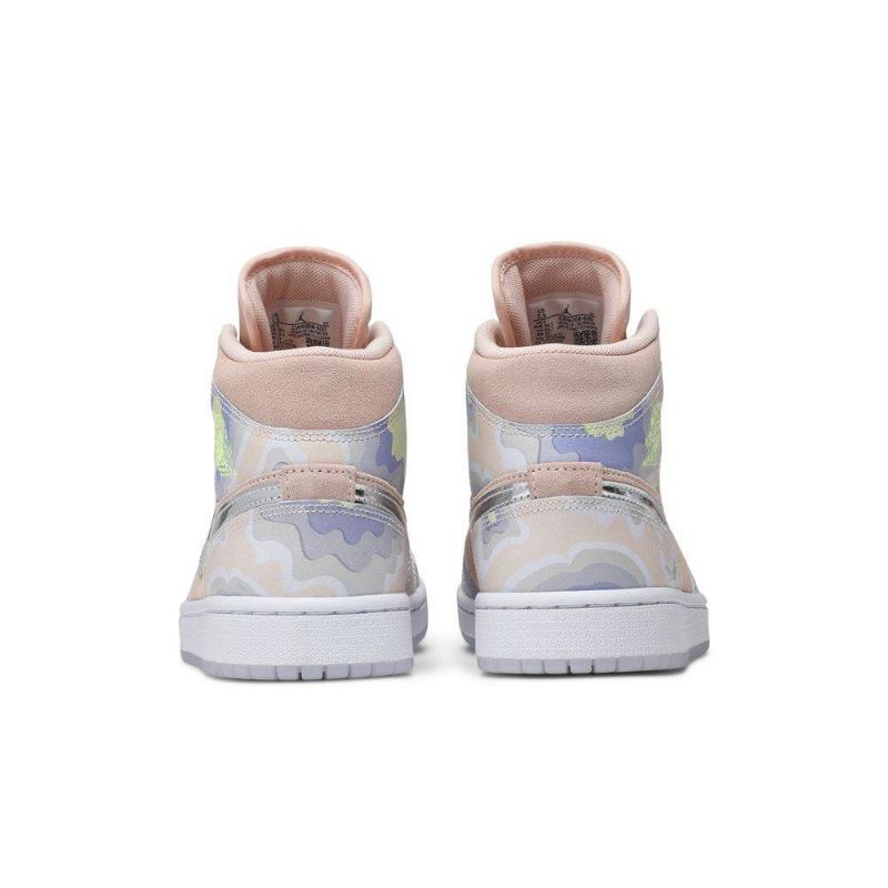 Γυναικεία Παπούτσια Air Jordan 1 Mid Se Ροζ Ασήμι Πράσινος