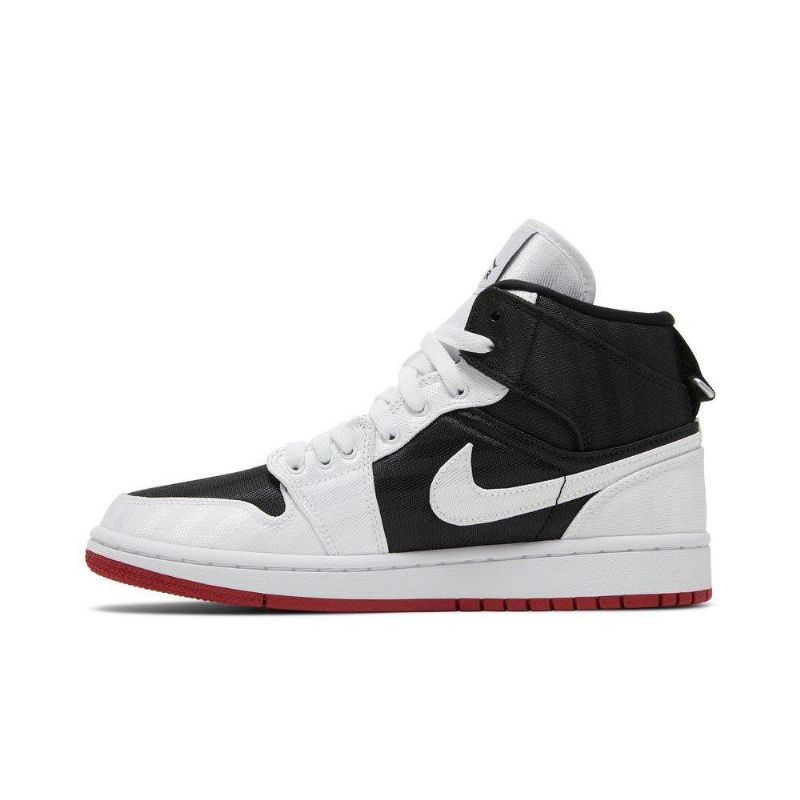 Γυναικεία Παπούτσια Air Jordan 1 Mid Se Utility Μαύρα Λευκά Κόκκινα