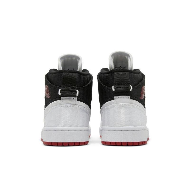 Γυναικεία Παπούτσια Air Jordan 1 Mid Se Utility Μαύρα Λευκά Κόκκινα
