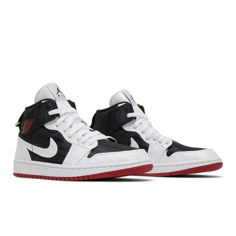 Γυναικεία Παπούτσια Air Jordan 1 Mid Se Utility Μαύρα Λευκά Κόκκινα