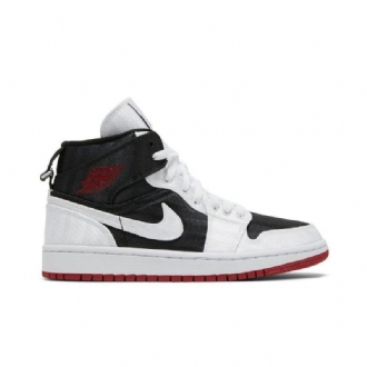 Γυναικεία Παπούτσια Air Jordan 1 Mid Se Utility Μαύρα Λευκά Κόκκινα