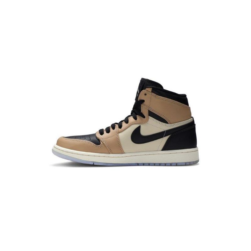 Γυναικεία Παπούτσια Air Jordan 1 Ψηλά Μαύρα Καφέ Χακί