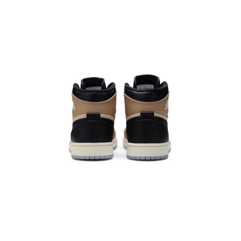 Γυναικεία Παπούτσια Air Jordan 1 Ψηλά Μαύρα Καφέ Χακί