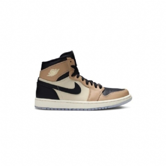 Γυναικεία Παπούτσια Air Jordan 1 Ψηλά Μαύρα Καφέ Χακί