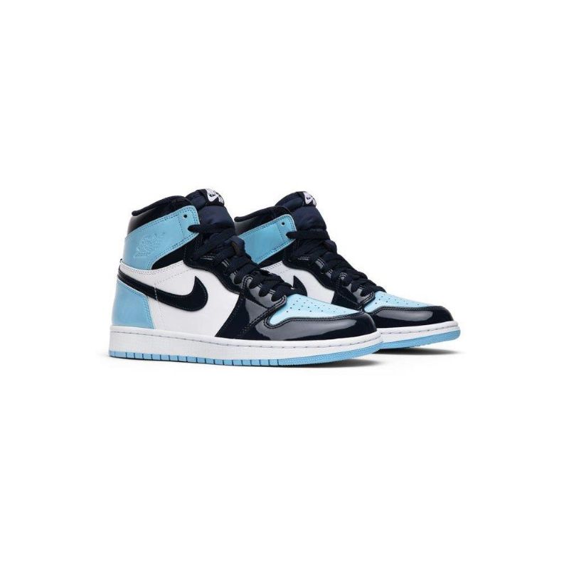 Γυναικεία Παπούτσια Air Jordan 1 Retro High Og Σκούρο Μπλε Άσπρο