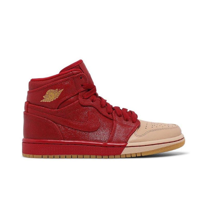 Γυναικεία Παπούτσια Air Jordan 1 Retro High Premium Κόκκινα Καφέ