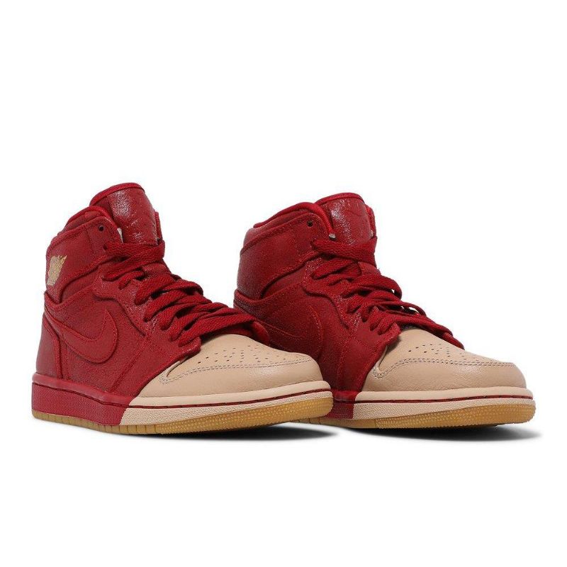 Γυναικεία Παπούτσια Air Jordan 1 Retro High Premium Κόκκινα Καφέ
