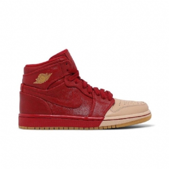 Γυναικεία Παπούτσια Air Jordan 1 Retro High Premium Κόκκινα Καφέ