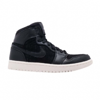 Γυναικεία Παπούτσια Air Jordan 1 Retro High Premium Μαύρα