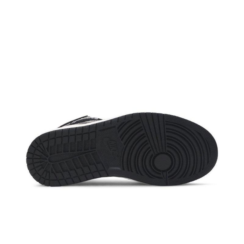 Γυναικεία Παπούτσια Air Jordan 1 Retro High Premium Μαύρα Γκρι
