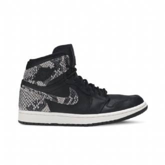 Γυναικεία Παπούτσια Air Jordan 1 Retro High Premium Μαύρα Γκρι