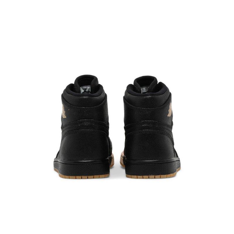 Γυναικεία Παπούτσια Air Jordan 1 Retro High Premium Μαύρο Χρυσό Χακί