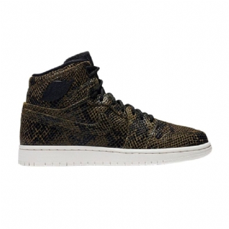 Γυναικεία Παπούτσια Air Jordan 1 Retro High Premium Olive Πράσινος Μαύρος