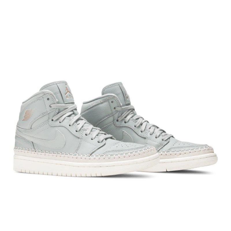 Γυναικεία Παπούτσια Air Jordan 1 Retro High Premium Πράσινα Λευκά