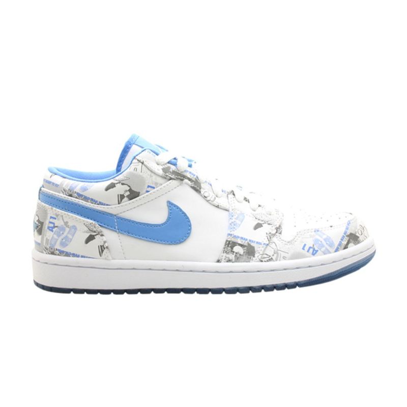 Γυναικεία Παπούτσια Air Jordan 1 Retro Low Άσπρο Μπλε
