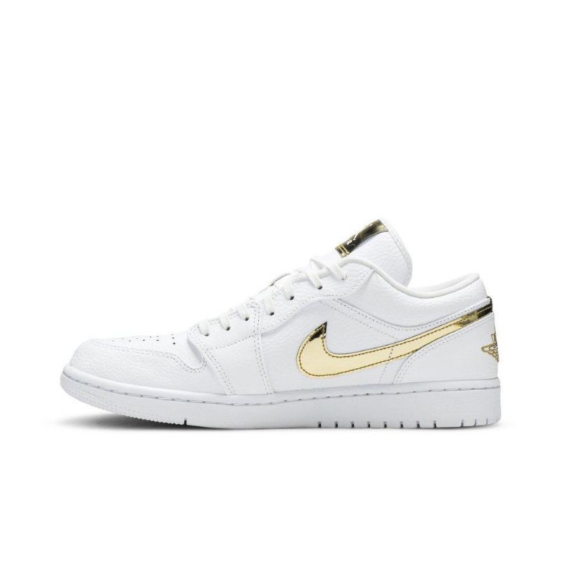 Γυναικεία Παπούτσια Air Jordan 1 Retro Low Άσπρο Χρυσός