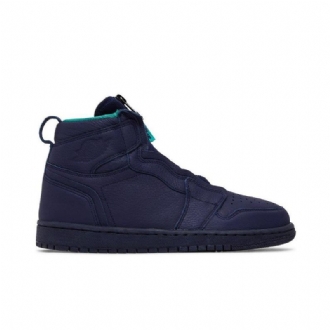 Γυναικεία Παπούτσια Air Jordan 1 Ρετρό Με Ψηλό Φερμουάρ Μπλε Πράσινο