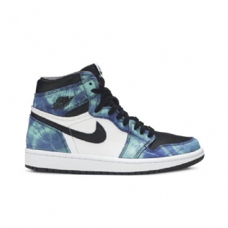 Γυναικεία Παπούτσια Air Jordan 1 Ρετρό Ψηλά Και Λευκά Μαύρα Πράσινα