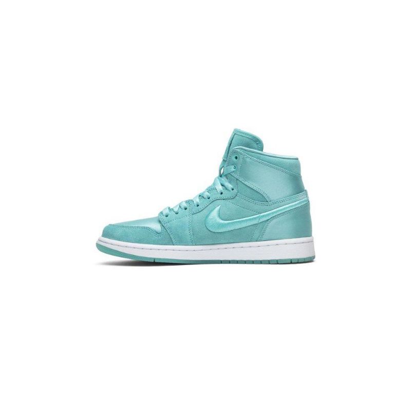 Γυναικεία Παπούτσια Air Jordan 1 Ρετρό Ψηλά Τιρκουάζ Λευκά