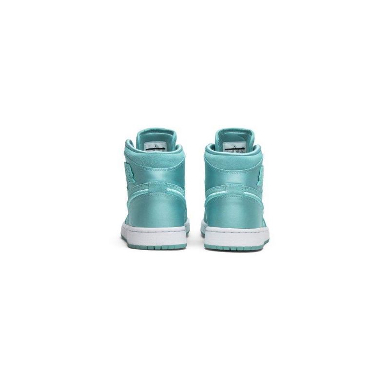 Γυναικεία Παπούτσια Air Jordan 1 Ρετρό Ψηλά Τιρκουάζ Λευκά