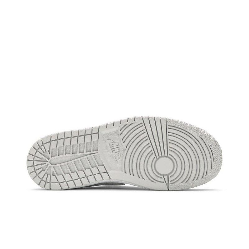 Γυναικεία Παπούτσια Air Jordan 1 Retro Χαμηλά Και Λευκά Γκρι