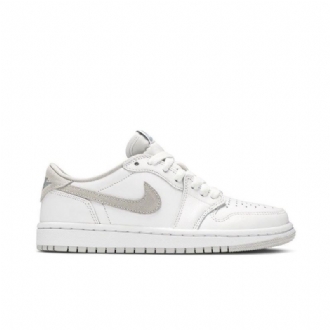 Γυναικεία Παπούτσια Air Jordan 1 Retro Χαμηλά Και Λευκά Γκρι