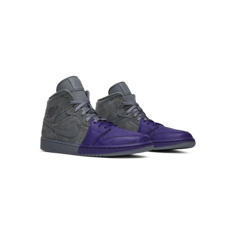 Γυναικεία Παπούτσια Air Jordan 1 Sheila Rashid Mid Μωβ Γκρί