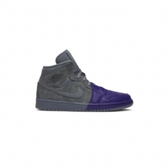 Γυναικεία Παπούτσια Air Jordan 1 Sheila Rashid Mid Μωβ Γκρί