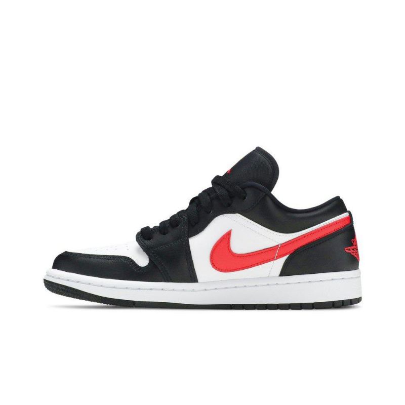 Γυναικεία Παπούτσια Air Jordan 1 Χαμηλά Μαύρα Λευκά Κόκκινα