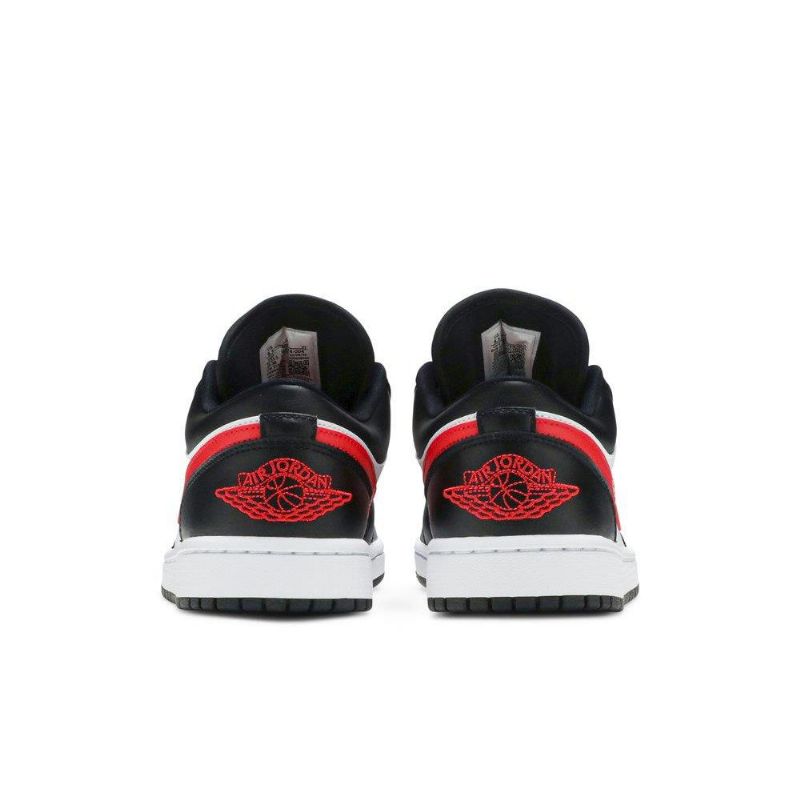 Γυναικεία Παπούτσια Air Jordan 1 Χαμηλά Μαύρα Λευκά Κόκκινα