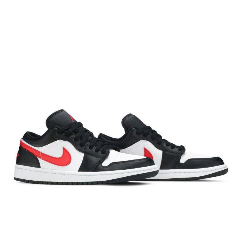 Γυναικεία Παπούτσια Air Jordan 1 Χαμηλά Μαύρα Λευκά Κόκκινα
