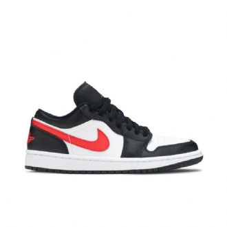 Γυναικεία Παπούτσια Air Jordan 1 Χαμηλά Μαύρα Λευκά Κόκκινα
