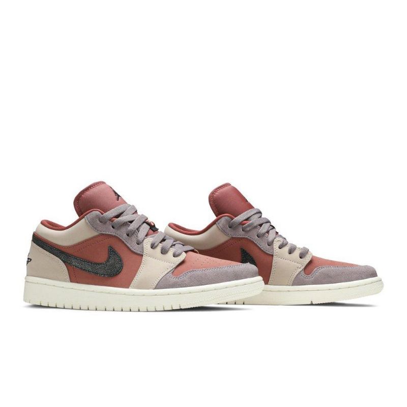 Γυναικεία Παπούτσια Air Jordan 1 Χαμηλό Καφέ Μαύρο Μπεζ Γκρι