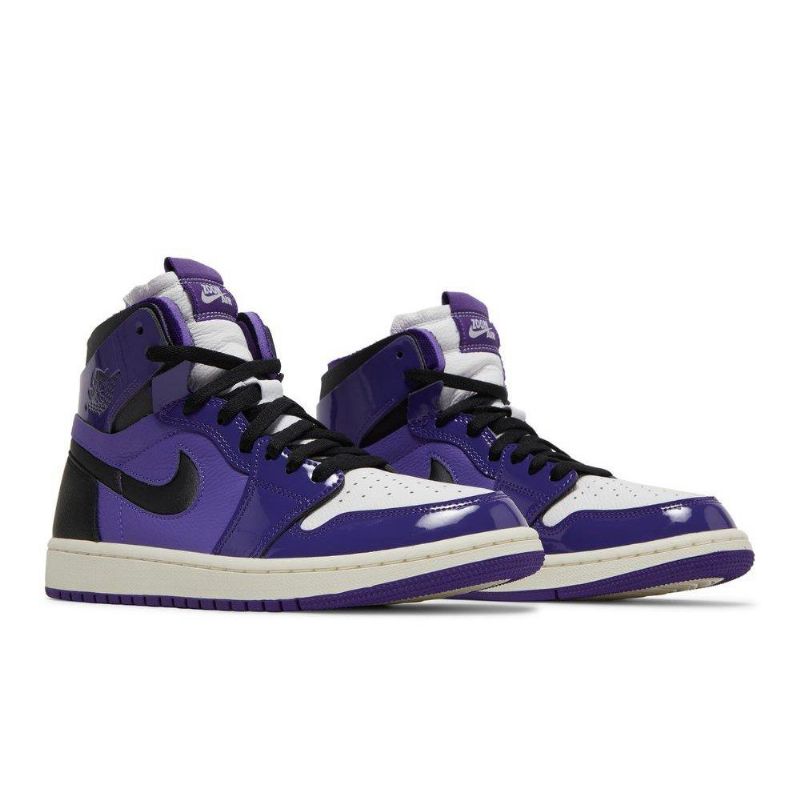 Γυναικεία Παπούτσια Air Jordan 1 Zoom Comfort Μωβ Μαύρα Λευκά