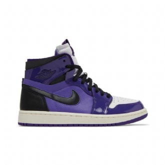 Γυναικεία Παπούτσια Air Jordan 1 Zoom Comfort Μωβ Μαύρα Λευκά