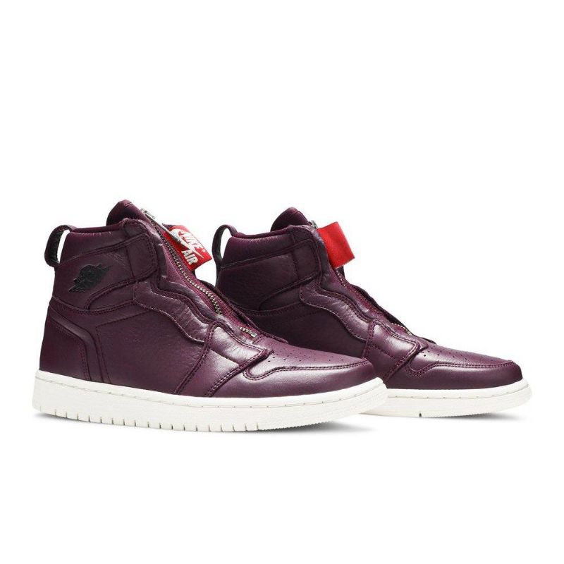 Γυναικεία Παπούτσια Bordeaux Air Jordan 1 Retro High Zip