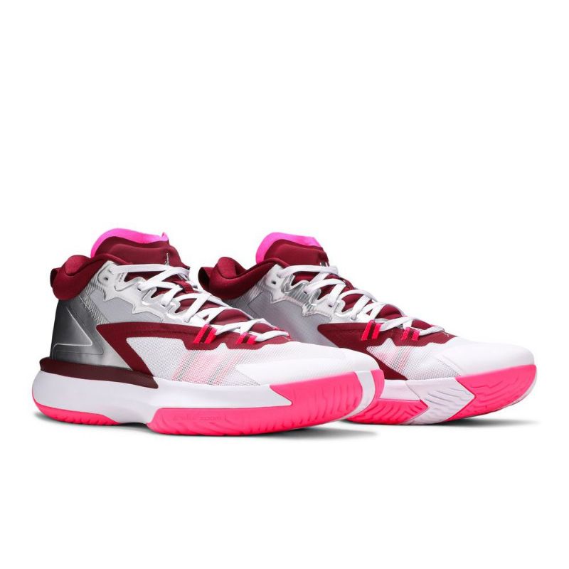 Ανδρικά Παπούτσια Air Jordan Zion 1 Λευκό Ροζ Κόκκινο Ασημί