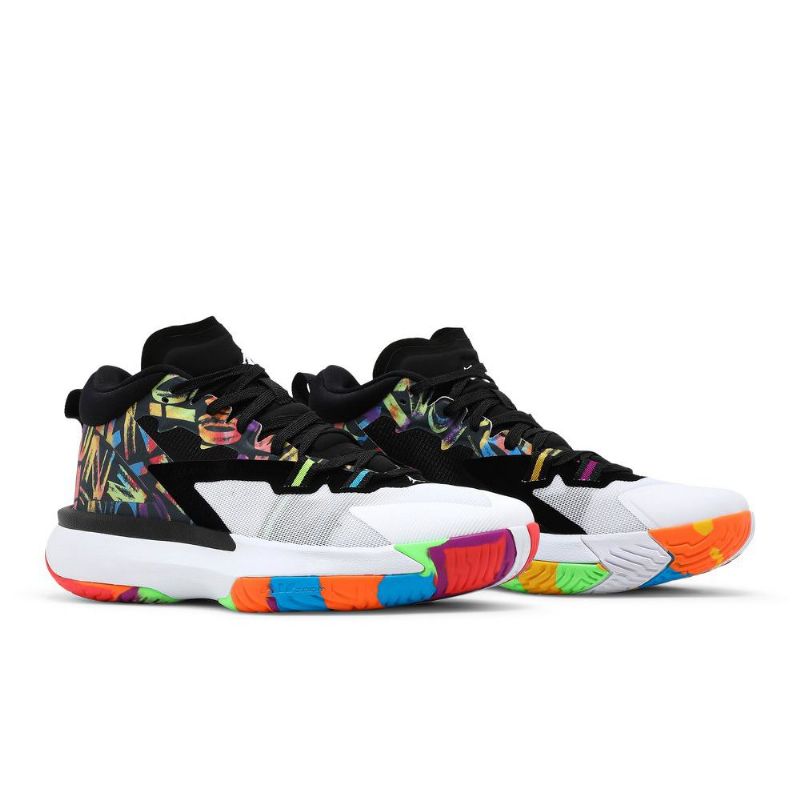 Ανδρικά Παπούτσια Air Jordan Zion 1 Μαύρα Λευκά Πολύχρωμα