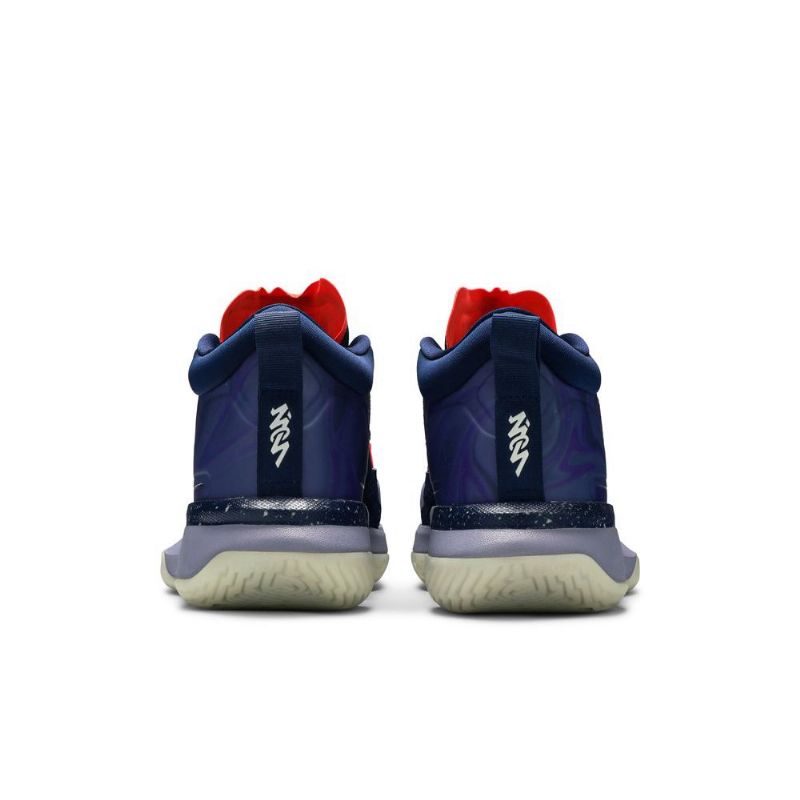 Ανδρικά Παπούτσια Air Jordan Zion 1 Μπλε Μωβ Κόκκινος Γκρί