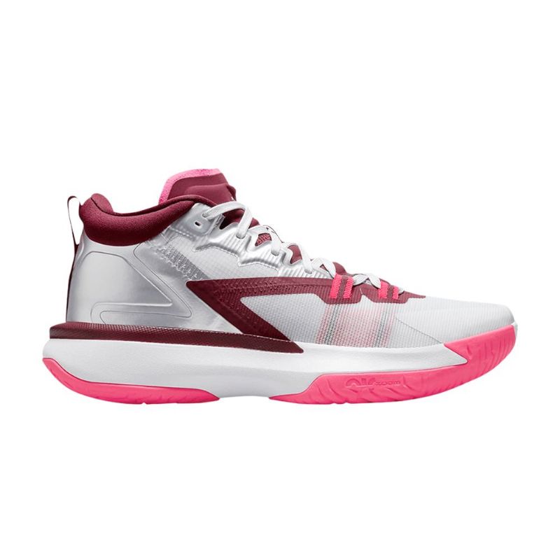 Ανδρικά Παπούτσια Air Jordan Zion 1 Pf Άσπρο Ροζ Κόκκινος Ασήμι