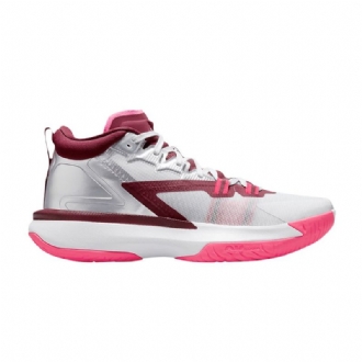 Ανδρικά Παπούτσια Air Jordan Zion 1 Pf Άσπρο Ροζ Κόκκινος Ασήμι
