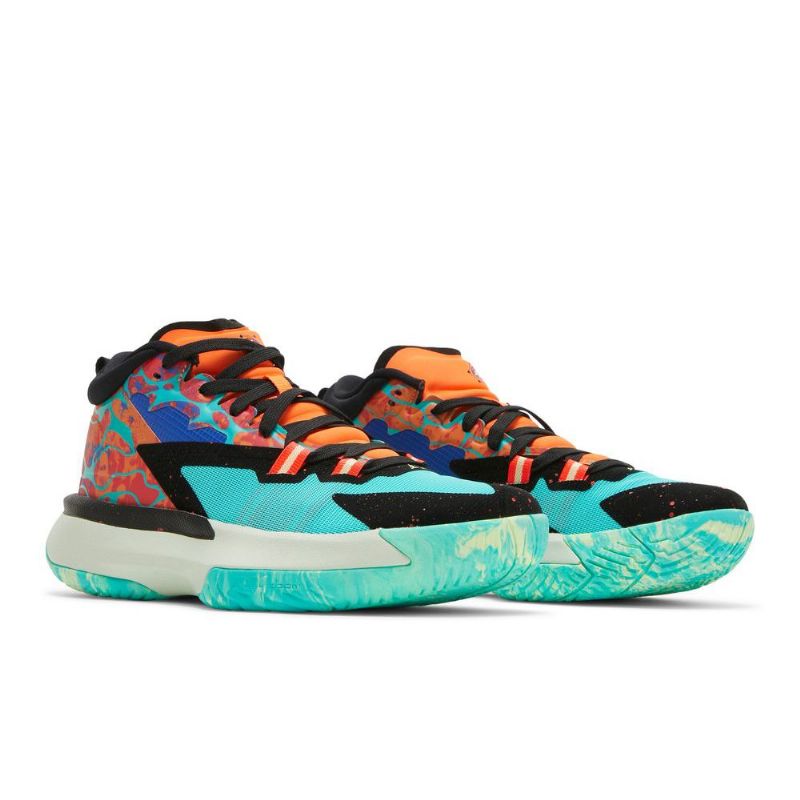 Ανδρικά Παπούτσια Air Jordan Zion 1 Πράσινο Πορτοκαλί Μαύρο Μπλε