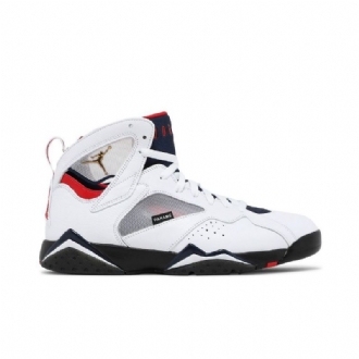 Ανδρικά Παπούτσια Air Jordan 7 Paris Saint-germain Retro Άσπρο Σκούρο Μπλε Κόκκινος