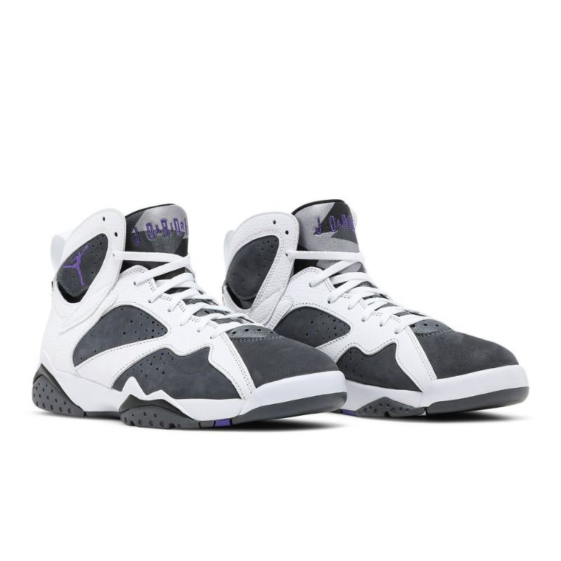 Ανδρικά Παπούτσια Air Jordan 7 Retro Άσπρο Γκρί Μωβ