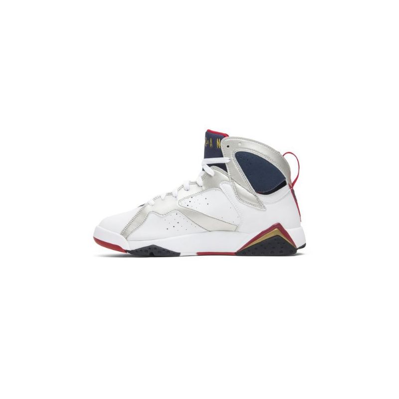 Ανδρικά Παπούτσια Air Jordan 7 Retro Άσπρο Χρυσός Σκούρο Μπλε Κόκκινος