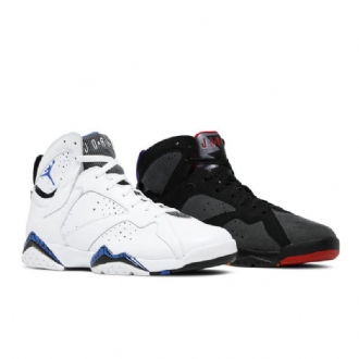 Ανδρικά Παπούτσια Air Jordan 7 Ρετρό Λευκό Μαύρο Γκρι Μπλε
