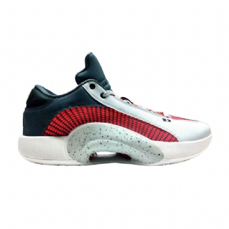 Ανδρικά Παπούτσια Air Jordan 34 Low Ασήμι Κόκκινος Σκούρο Μπλε Άσπρο