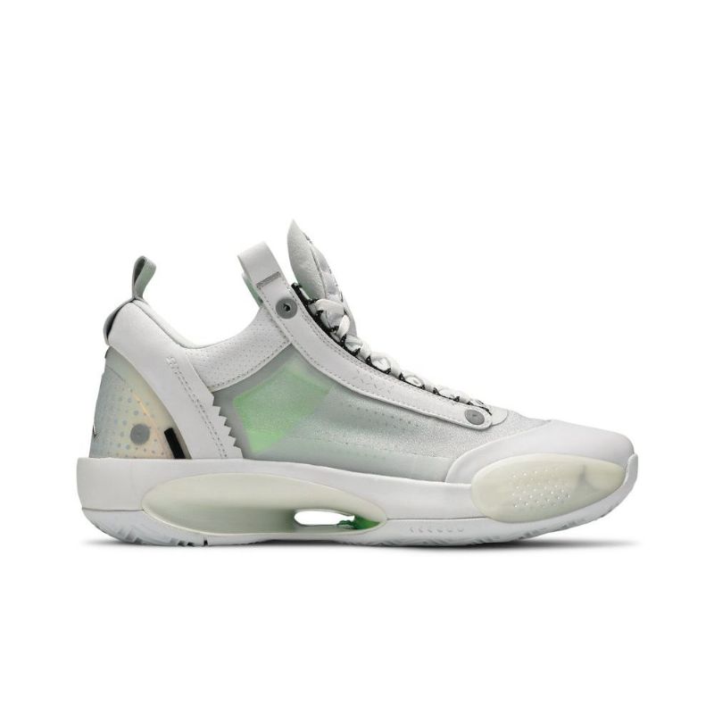 Ανδρικά Παπούτσια Air Jordan 34 Low Άσπρο Ασήμι